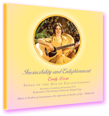 Enlightenment and Invincibility CD cover—photo of the musician with her guitar