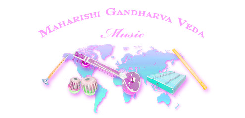 Maharishi Gandharva Veda Music—graphic showing some of the musical instruments of Gandharva Veda